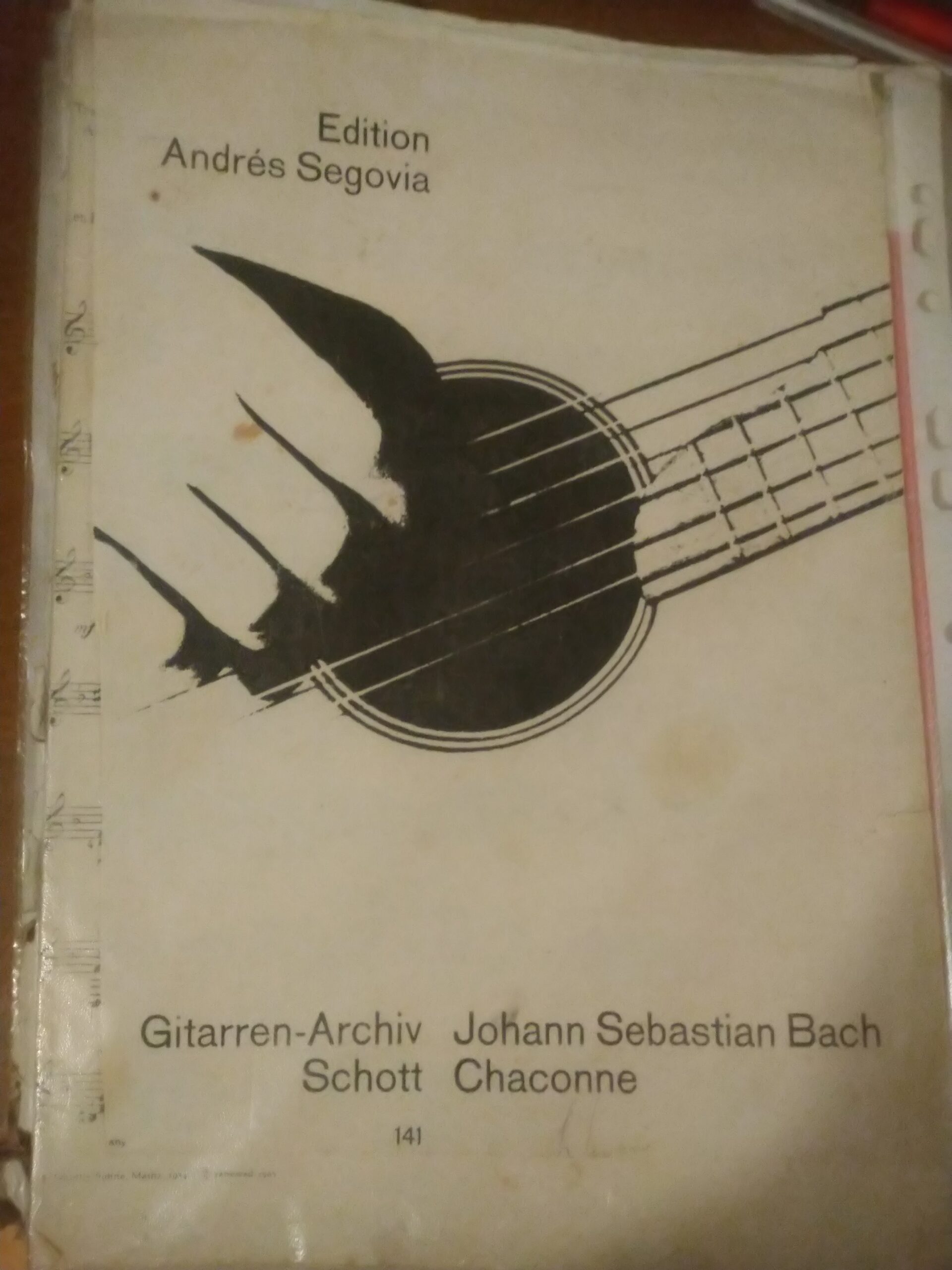 Chaconne d-minor Johann Sebastian Bach, transcr. Andres Segovia